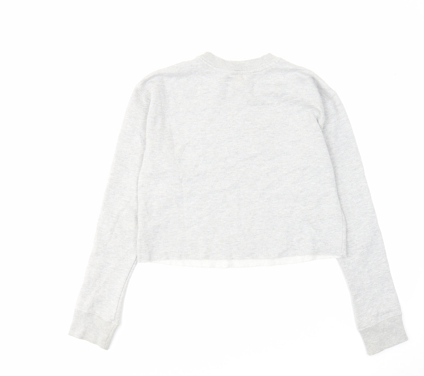Miss Selfridge Womens Grey Cotton Pullover Sweatshirt Size 6 Pullover