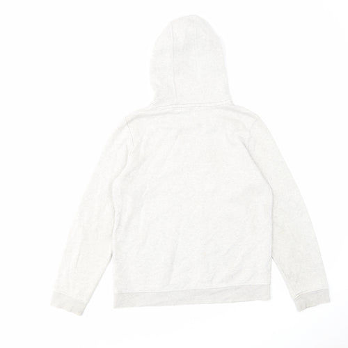 adidas Boys Grey Cotton Pullover Hoodie Size 11-12 Years Pullover