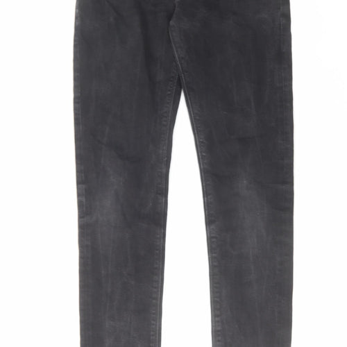 Noak Mens Black Cotton Skinny Jeans Size 28 in L32 in Regular Zip