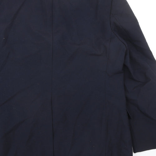 St Michael Mens Blue Polyester Jacket Suit Jacket Size 44 Regular