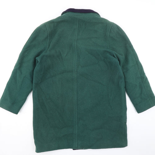 Murray Brothers Womens Green Overcoat Coat Size 18 Button