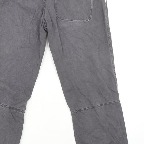 Berghaus Mens Grey Cotton Trousers Size 34 in L29 in Regular Button