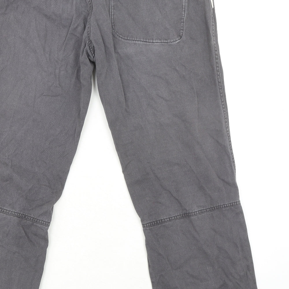 Berghaus Mens Grey Cotton Trousers Size 34 in L29 in Regular Button
