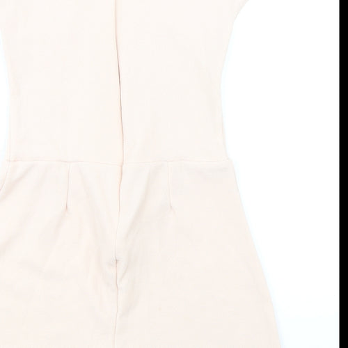 Daisy Street Womens Pink Polyester Playsuit One-Piece Size M Zip