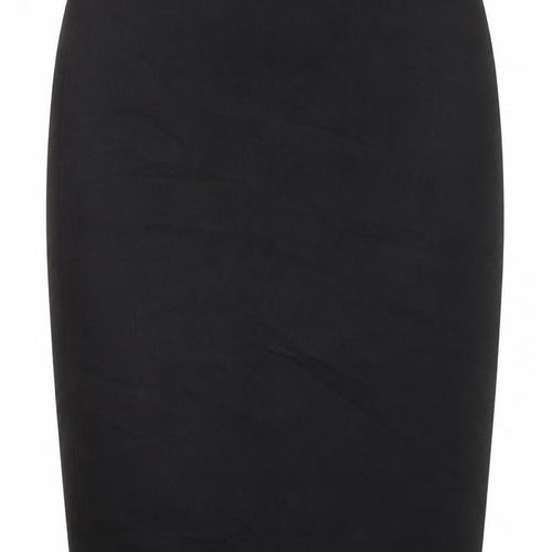 M-PREMIER Womens Black Rayon Straight & Pencil Skirt Size 10 Zip