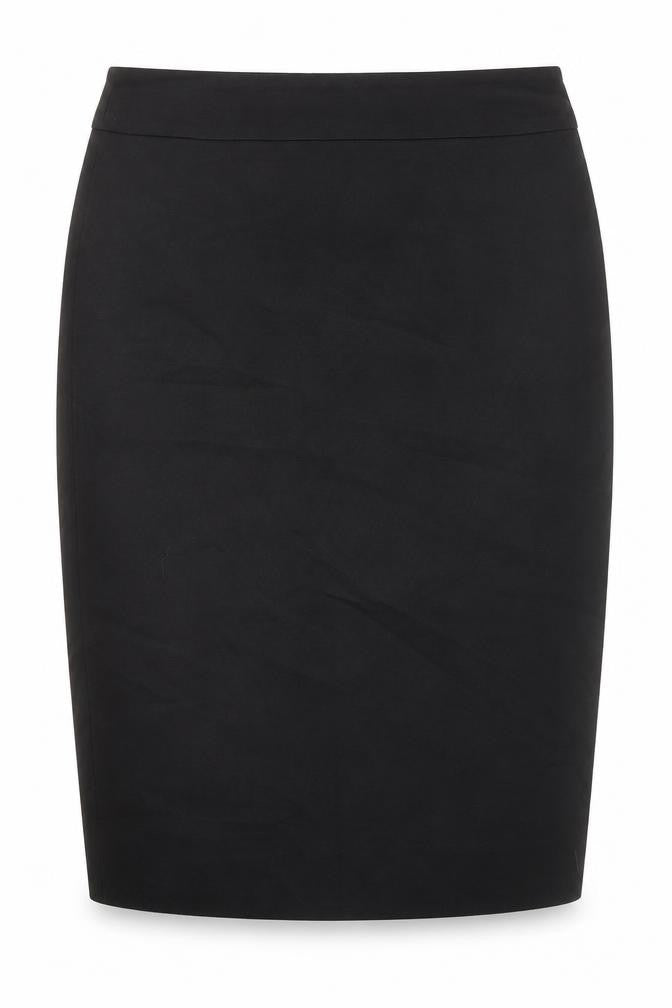 M-PREMIER Womens Black Rayon Straight & Pencil Skirt Size 10 Zip