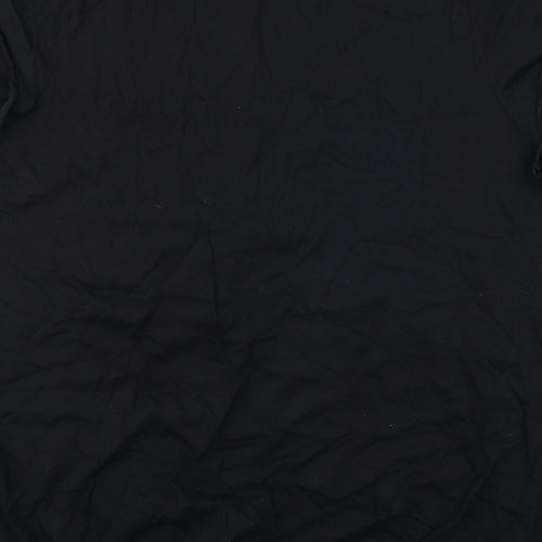 Evans Womens Black Cotton Basic Blouse Size 26 V-Neck