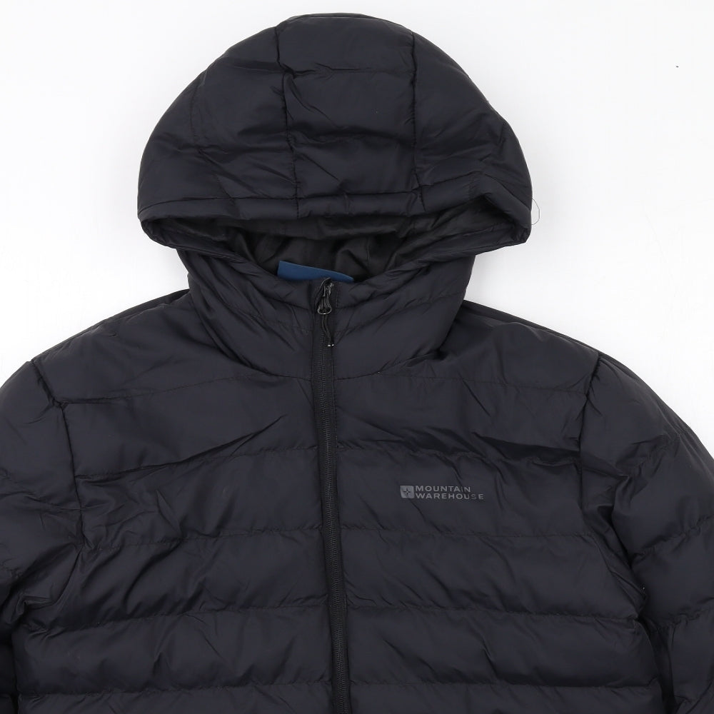 Mountain Warehouse Mens Black Jacket Coatigan Size S Zip