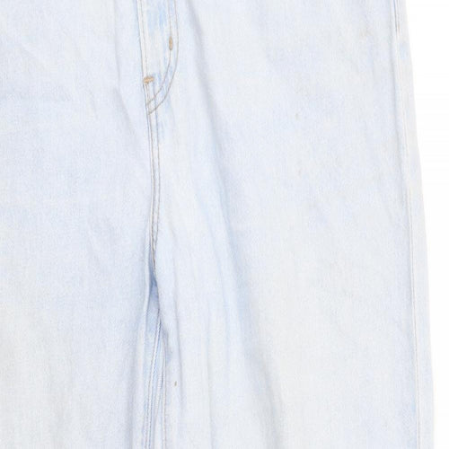 Levi's Womens Blue Cotton Mom Jeans Size 14 L29 in Regular Zip