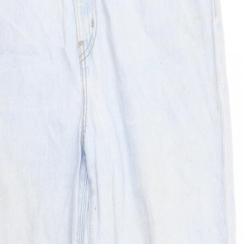Levi's Womens Blue Cotton Mom Jeans Size 14 L29 in Regular Zip