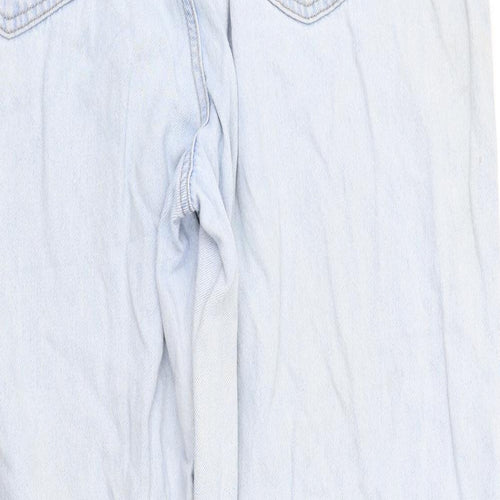 Levi's Womens Blue Cotton Mom Jeans Size 14 L29 in Regular Zip