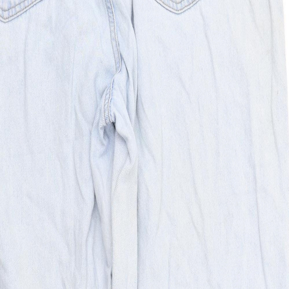 Levi's Womens Blue Cotton Mom Jeans Size 14 L29 in Regular Zip