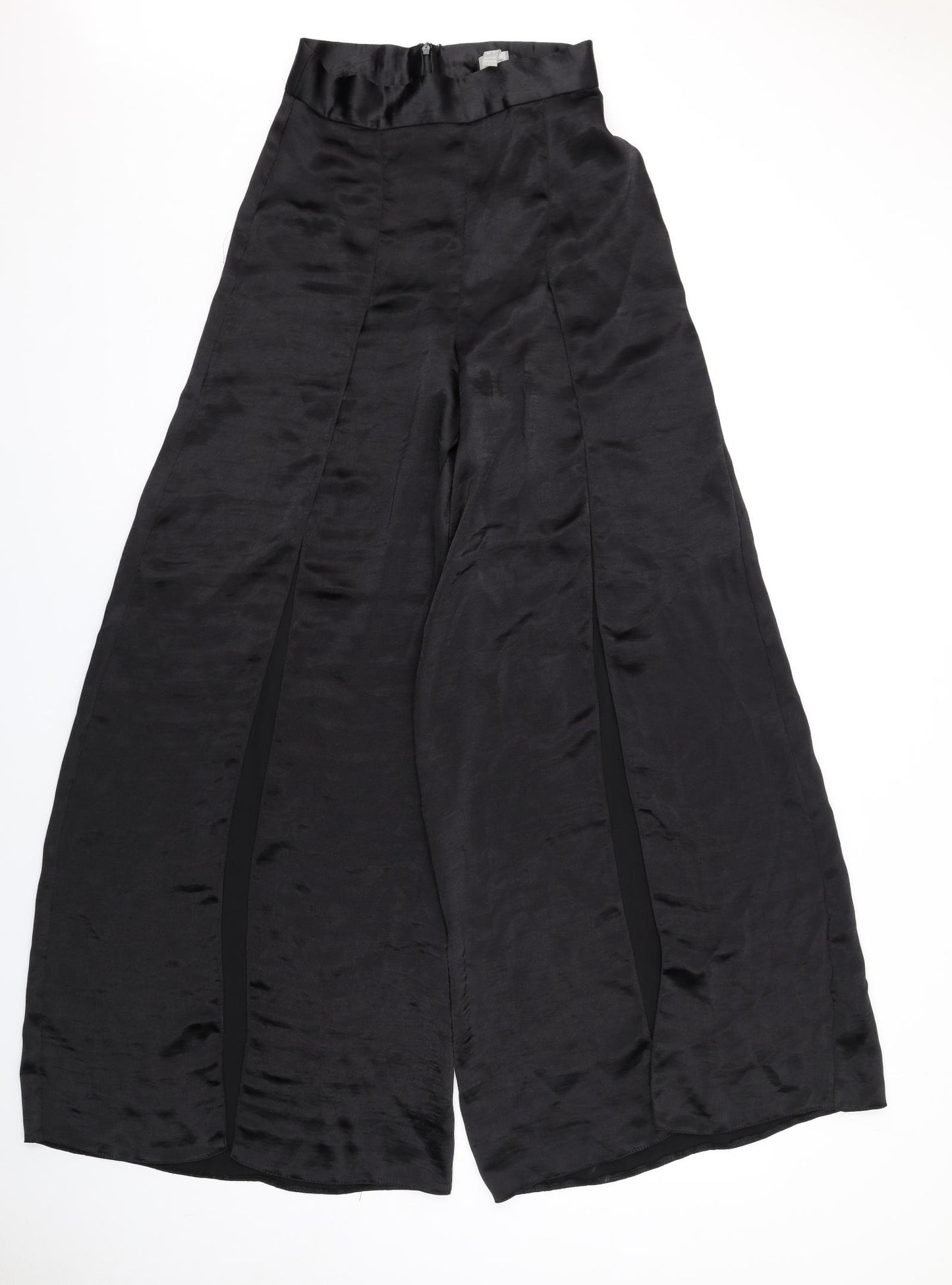 ASOS Womens Black Polyester Trousers Size 8 L33 in Regular Zip