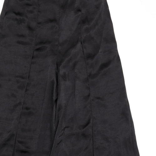 ASOS Womens Black Polyester Trousers Size 8 L33 in Regular Zip