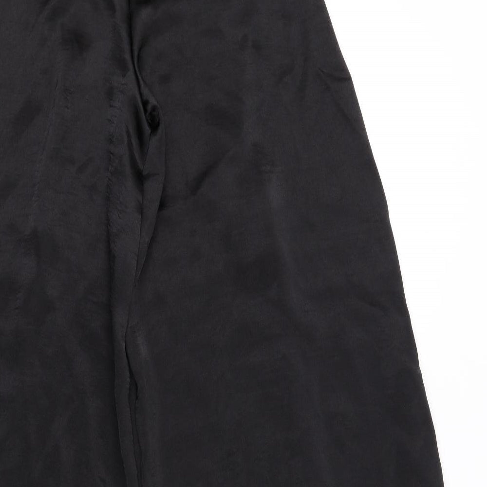 ASOS Womens Black Polyester Trousers Size 8 L33 in Regular Zip