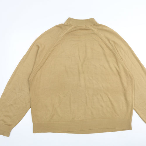Berkertex Womens Brown High Neck Acrylic Pullover Jumper Size 22