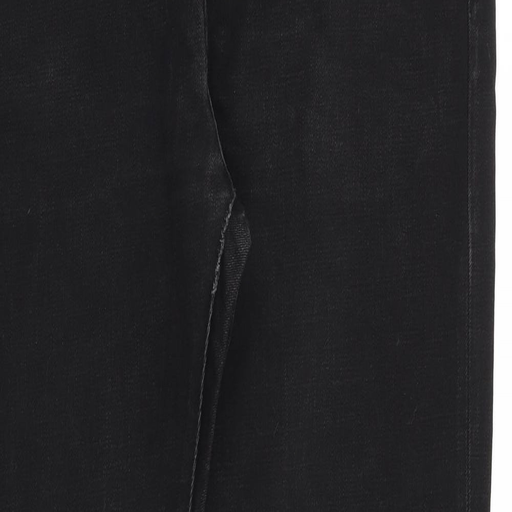 Paul Smith Mens Black Cotton Straight Jeans Size 38 in L34 in Regular Zip