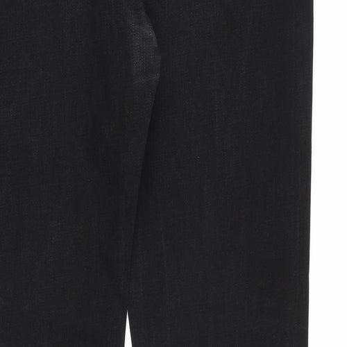 Paul Smith Mens Black Cotton Straight Jeans Size 38 in L34 in Regular Zip