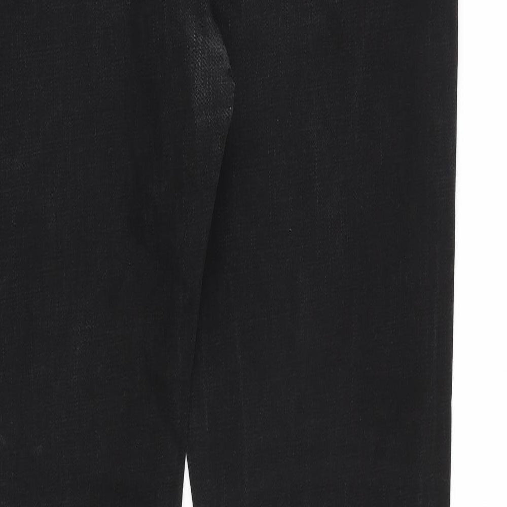 Paul Smith Mens Black Cotton Straight Jeans Size 38 in L34 in Regular Zip