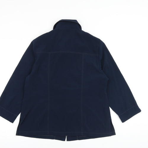 Refa Womens Blue Jacket Size 16 Zip