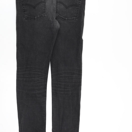 Levi's Mens Grey Cotton Skinny Jeans Size 32 in L32 in Regular Zip