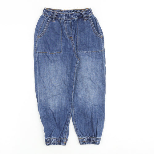 John Lewis Boys Blue Cotton Tapered Jeans Size 5 Years Regular