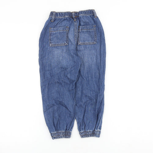 John Lewis Boys Blue Cotton Tapered Jeans Size 5 Years Regular