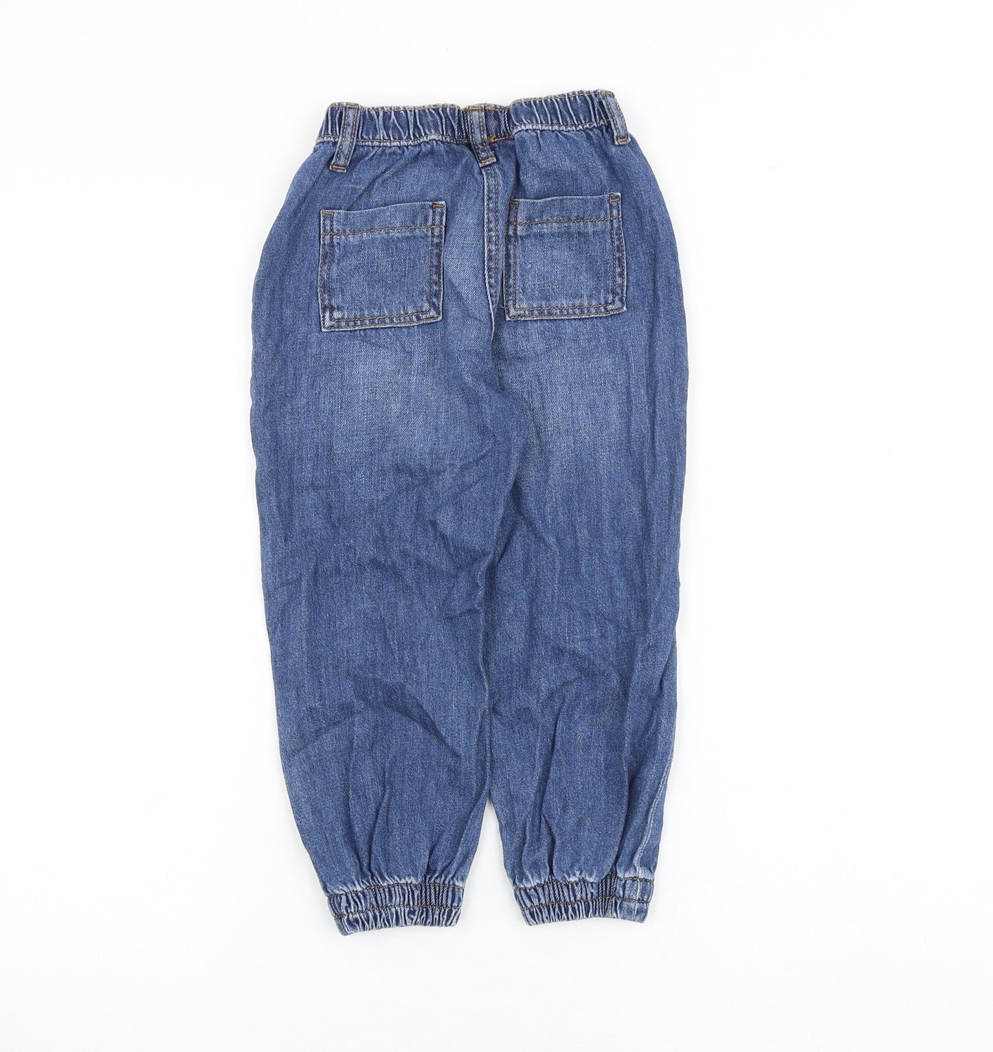 John Lewis Boys Blue Cotton Tapered Jeans Size 5 Years Regular