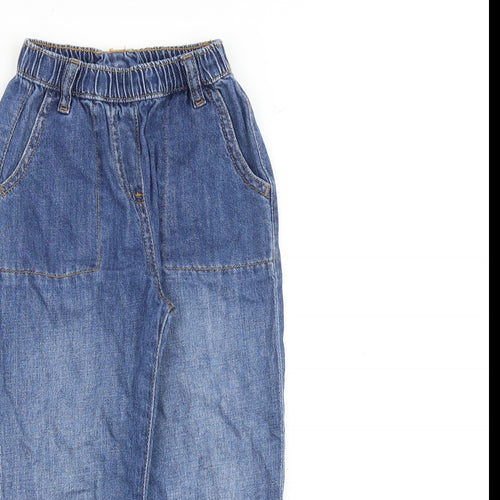 John Lewis Boys Blue Cotton Tapered Jeans Size 5 Years Regular