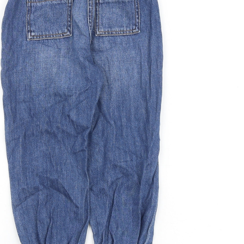 John Lewis Boys Blue Cotton Tapered Jeans Size 5 Years Regular