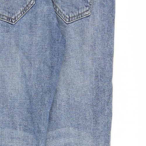 NEXT Mens Blue Cotton Bootcut Jeans Size 36 in L28 in Regular Zip