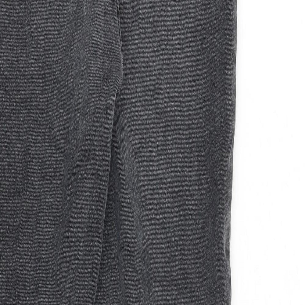 NEXT Womens Grey Cotton Skinny Jeans Size 10 L26 in Slim Zip