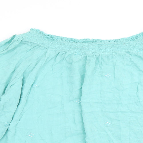 Klass Womens Green Viscose Basic Blouse Size 20 Boat Neck - Voluminous Sleeves