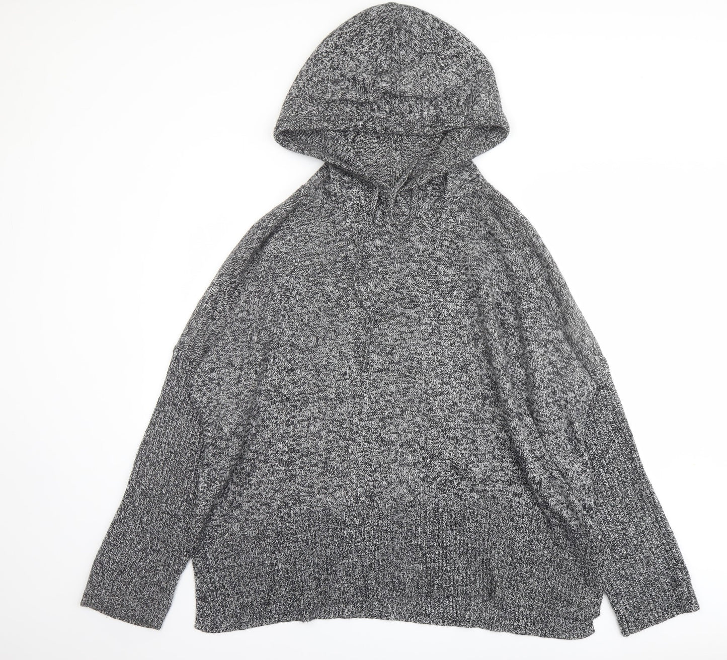Gap Womens Grey Round Neck Nylon Pullover Jumper Size XL