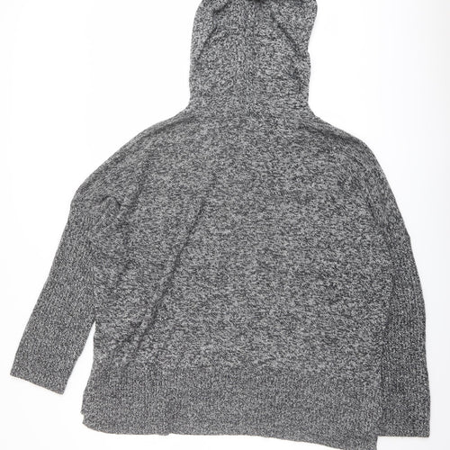 Gap Womens Grey Round Neck Nylon Pullover Jumper Size XL