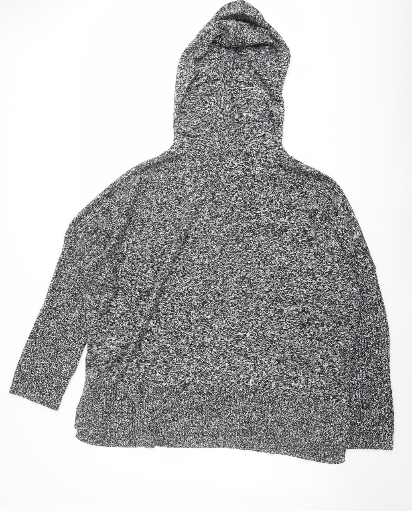 Gap Womens Grey Round Neck Nylon Pullover Jumper Size XL