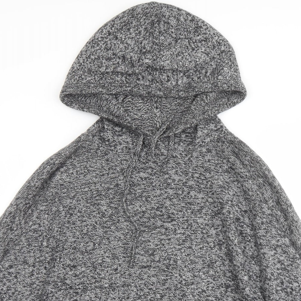 Gap Womens Grey Round Neck Nylon Pullover Jumper Size XL