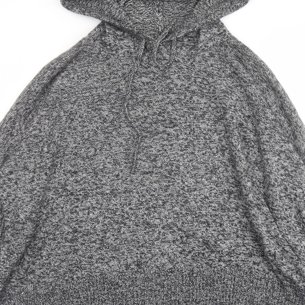 Gap Womens Grey Round Neck Nylon Pullover Jumper Size XL