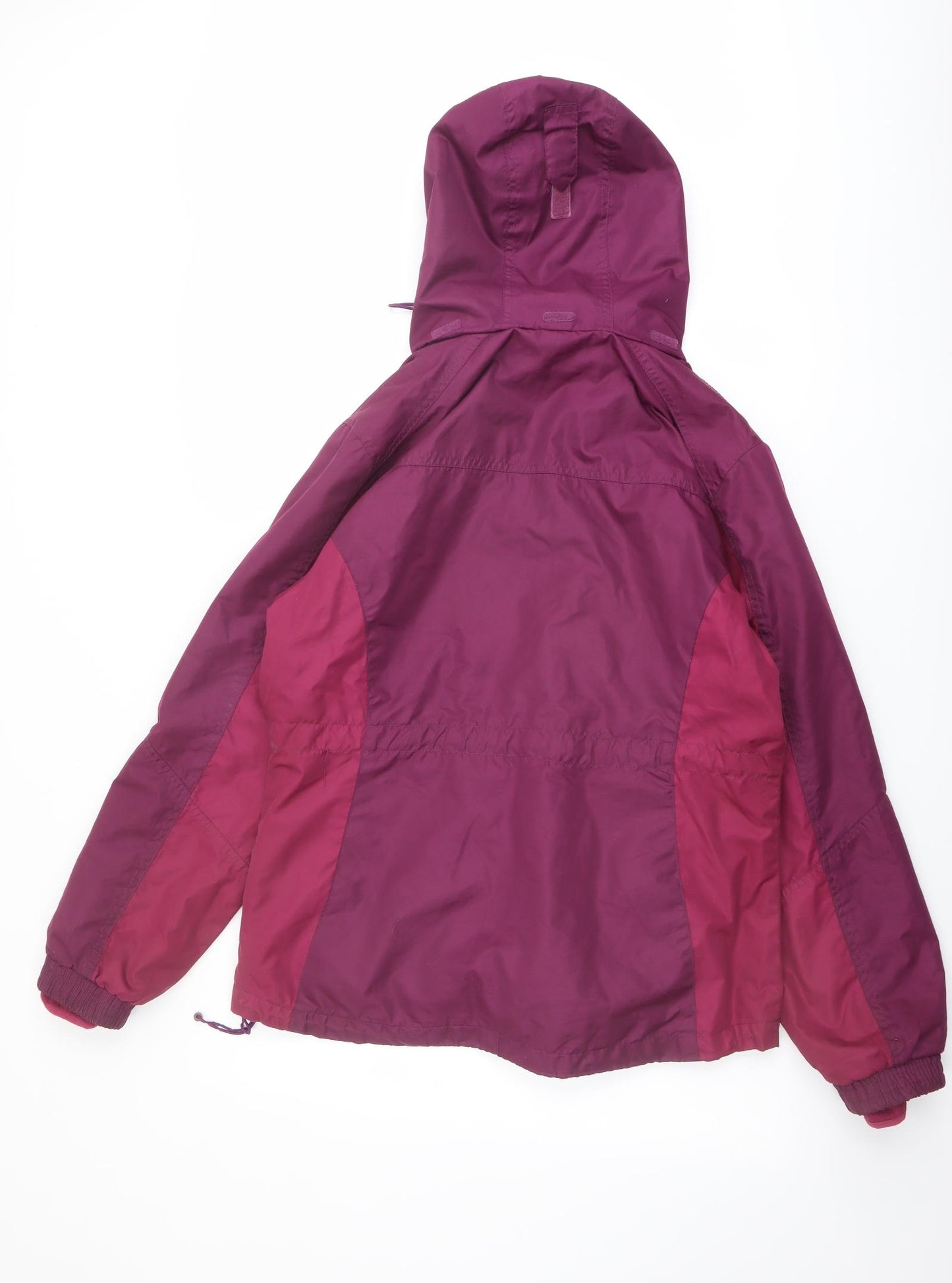 Mountain Life Womens Purple Windbreaker Jacket Size 12 Zip