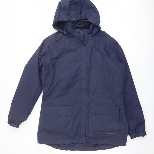 Peter Storm Womens Blue Windbreaker Jacket Size 14 Zip