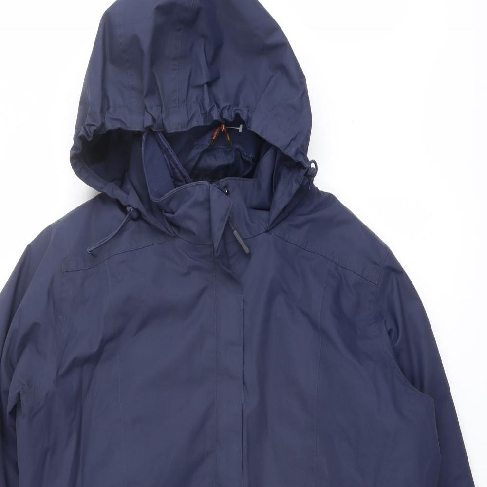 Peter Storm Womens Blue Windbreaker Jacket Size 14 Zip