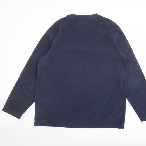 Blue Harbour Mens Blue Polyester Pullover Sweatshirt Size L