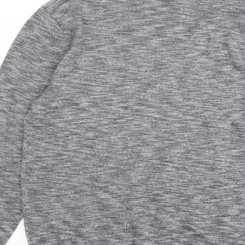 NEXT Mens Grey Round Neck Cotton Pullover Jumper Size L Long Sleeve