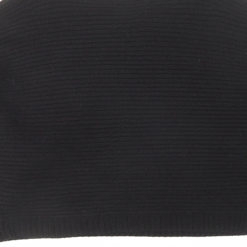 New Look Womens Black Round Neck Acrylic Pullover Jumper Size S