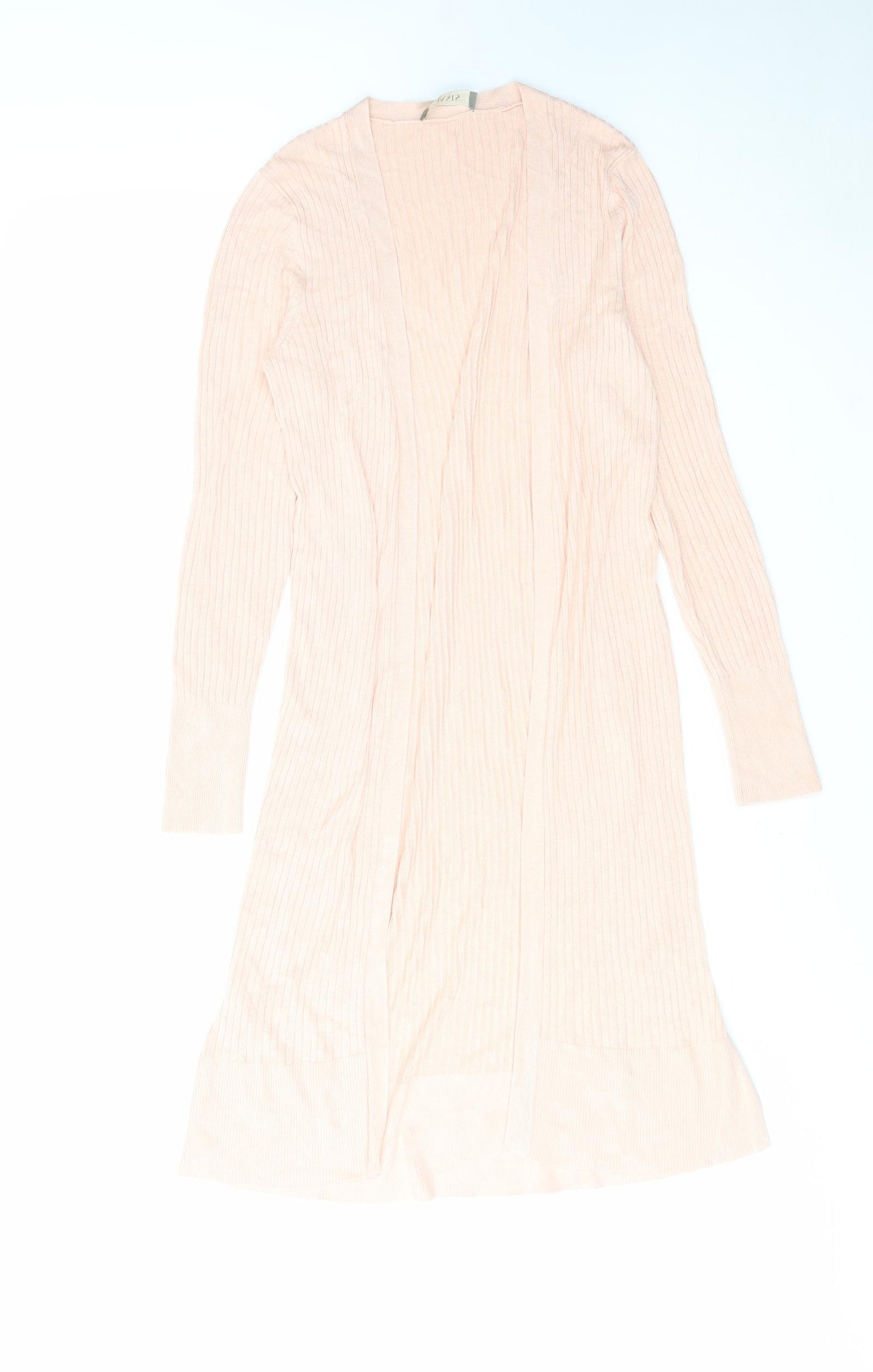 Oasis Womens Pink V-Neck Viscose Cardigan Jumper Size M
