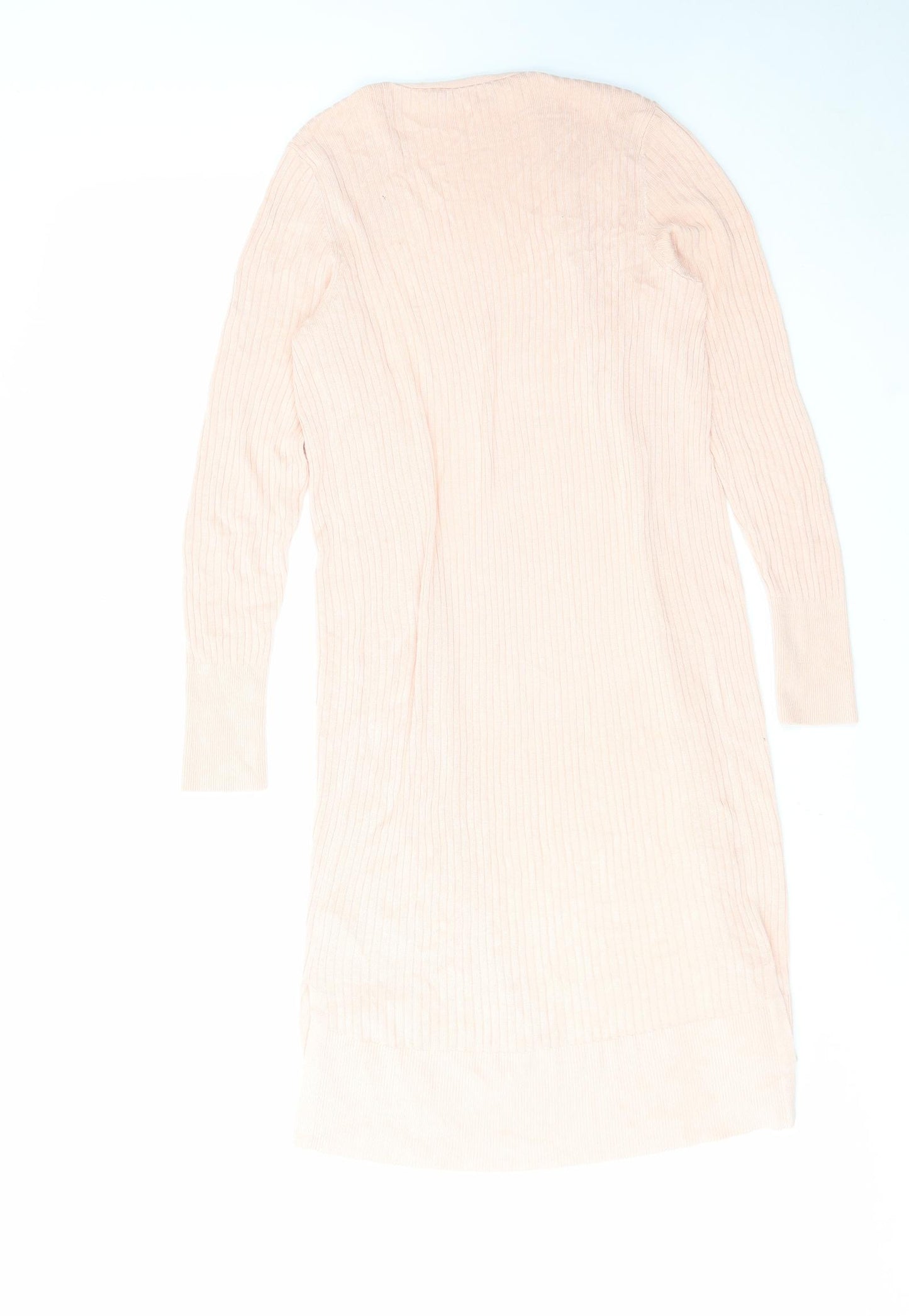 Oasis Womens Pink V-Neck Viscose Cardigan Jumper Size M