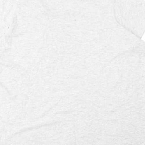 Yours Womens Grey Cotton Basic T-Shirt Size 20 Round Neck