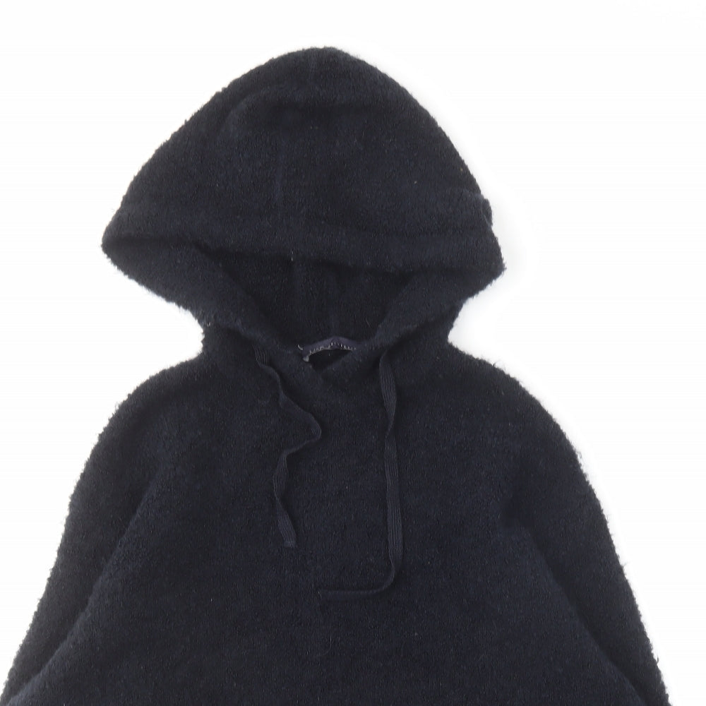 Marks and Spencer Womens Blue Round Neck Acrylic Pullover Jumper Size M