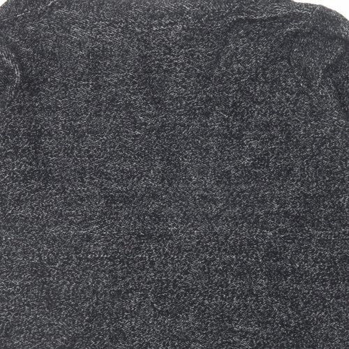 Zara Womens Grey V-Neck Polyester Cardigan Jumper Size S