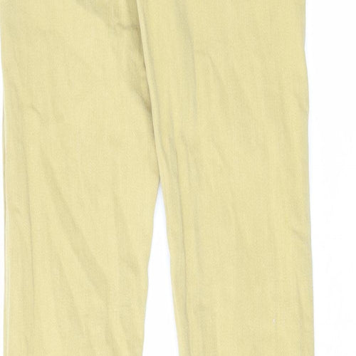 Zara Girls Beige Cotton Skinny Jeans Size 13-14 Years Regular Zip